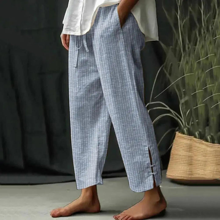 Fioravelle - Pantalones texturizados de corte relajado