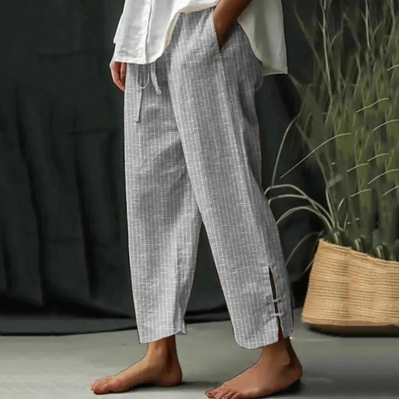 Fioravelle - Pantalones texturizados de corte relajado
