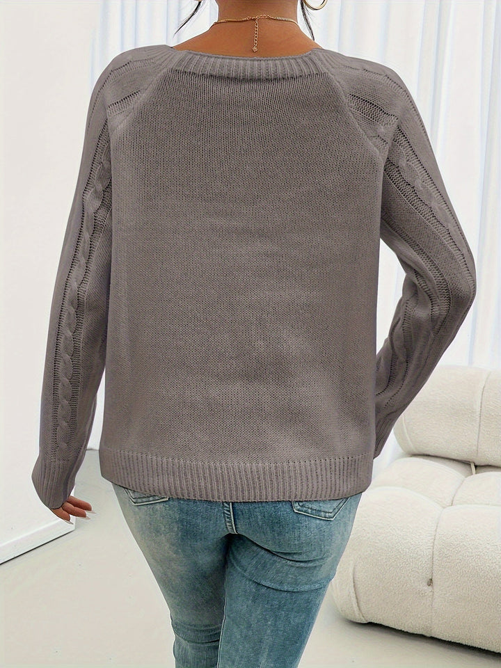Rosabelle - Jersey texturizado con botones