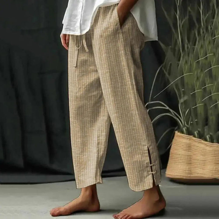 Fioravelle - Pantalones texturizados de corte relajado