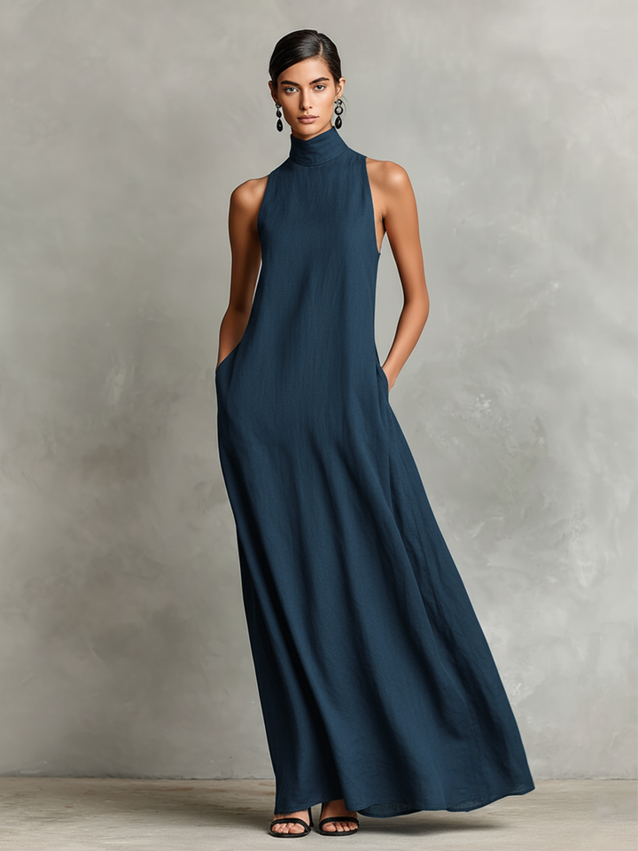 Adelaida - Vestido largo de lino ligero