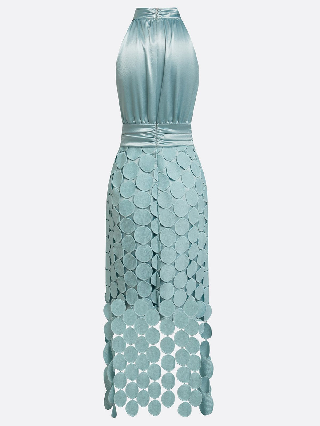 Amabel - Vestido midi con cuello halter de lujo