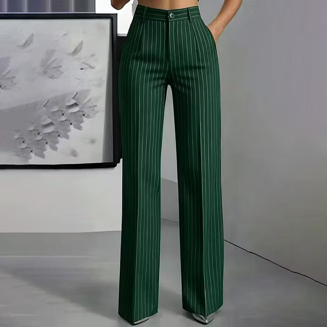 Blyss - Pantalón de pernera ancha con rayas elegantes