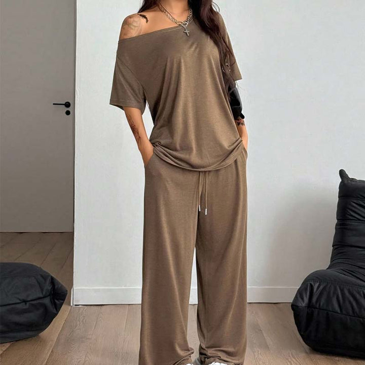 Kaeloria - Conjunto de homewear cómodo y desenfadado