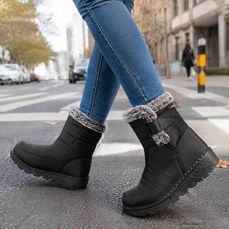 Adina - Botines de invierno con ribete de pelo