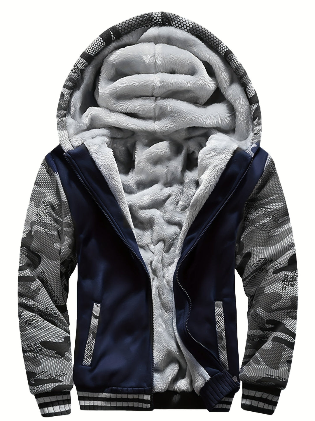Dax - Sudadera con capucha de camuflaje de gramaje alto