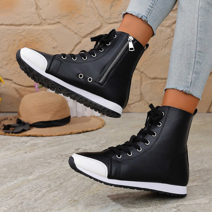 Deloriane - Botines de cordones casuales
