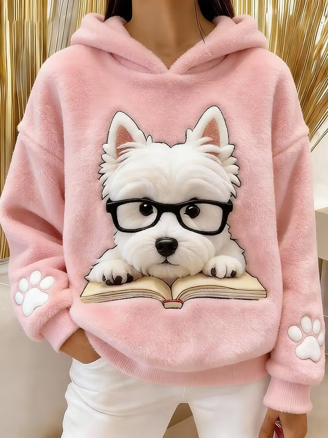 Aileen - Sudadera de tacto suave con estampado gráfico