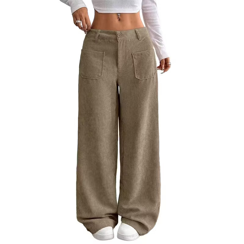 Eithne - Pantalón de pernera ancha de tacto suave