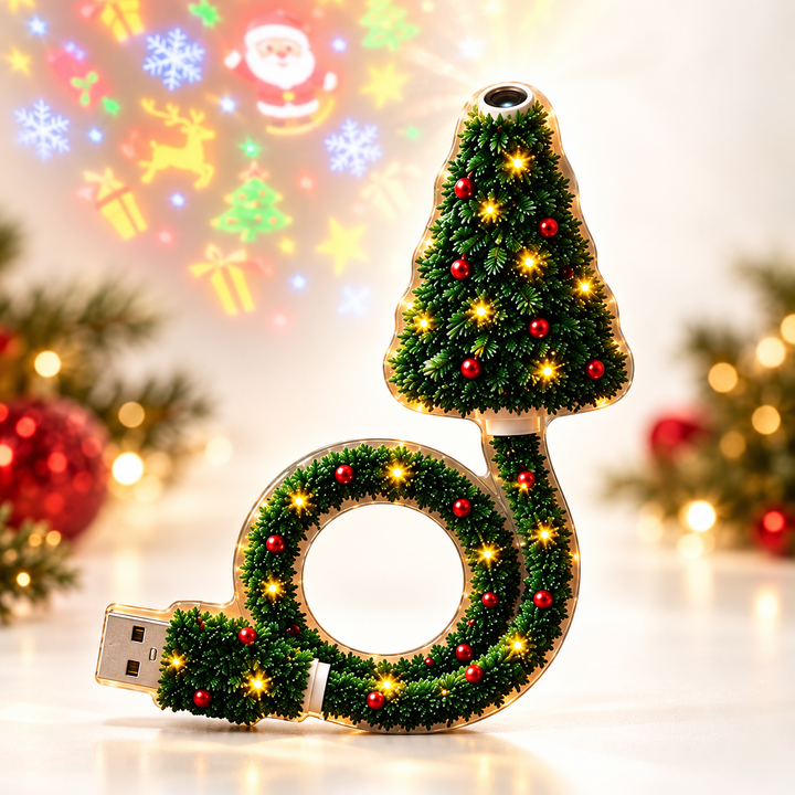 Festelle - Proyector LED para árbol de Navidad