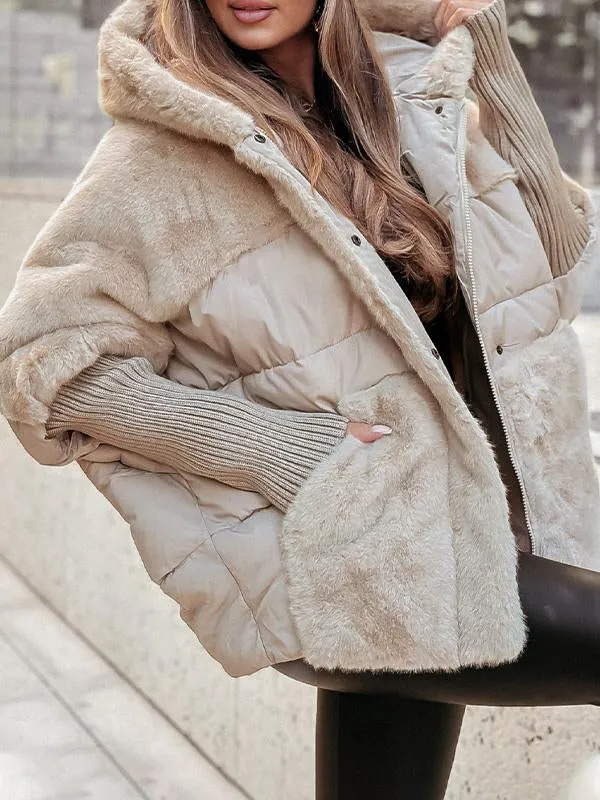 Audra - Chaqueta acolchada de invierno con capucha