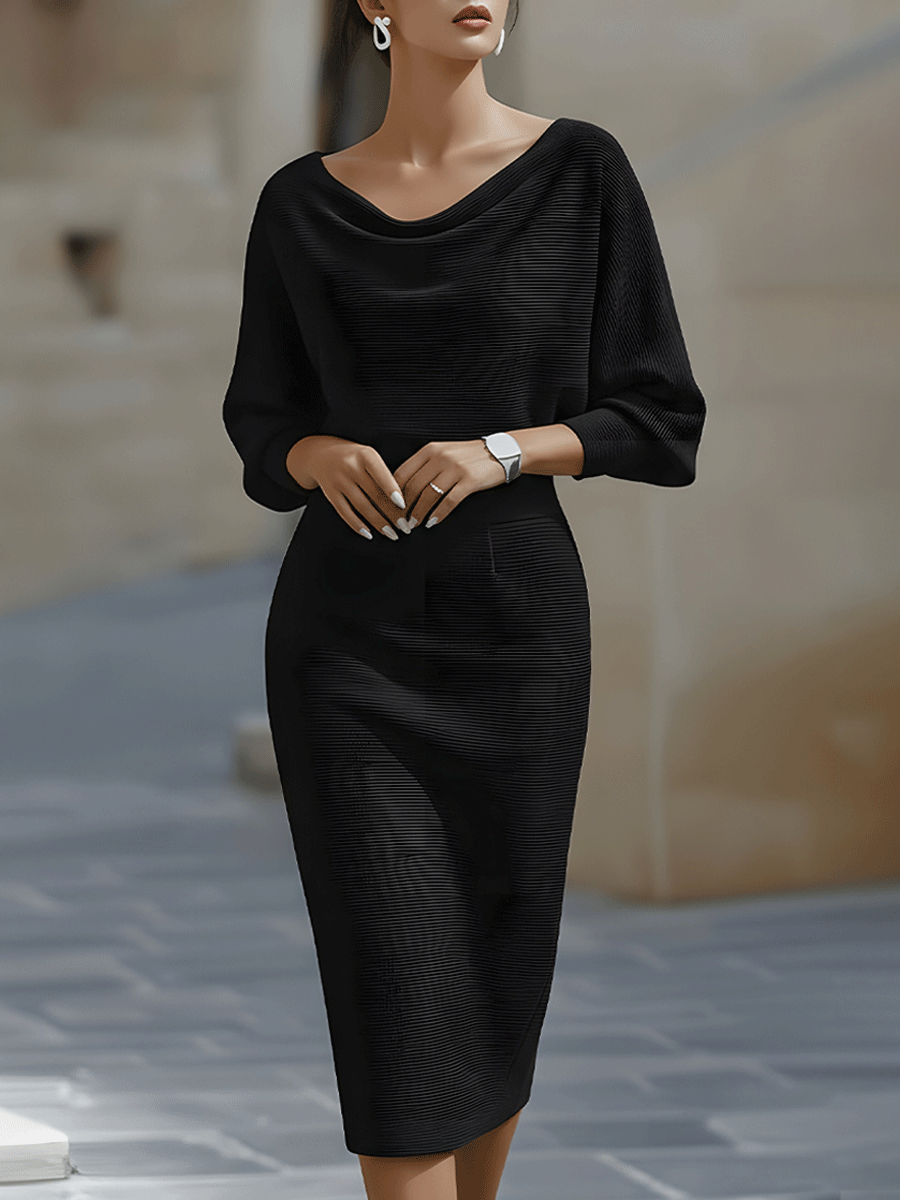 Bellisara - Vestido midi drapeado