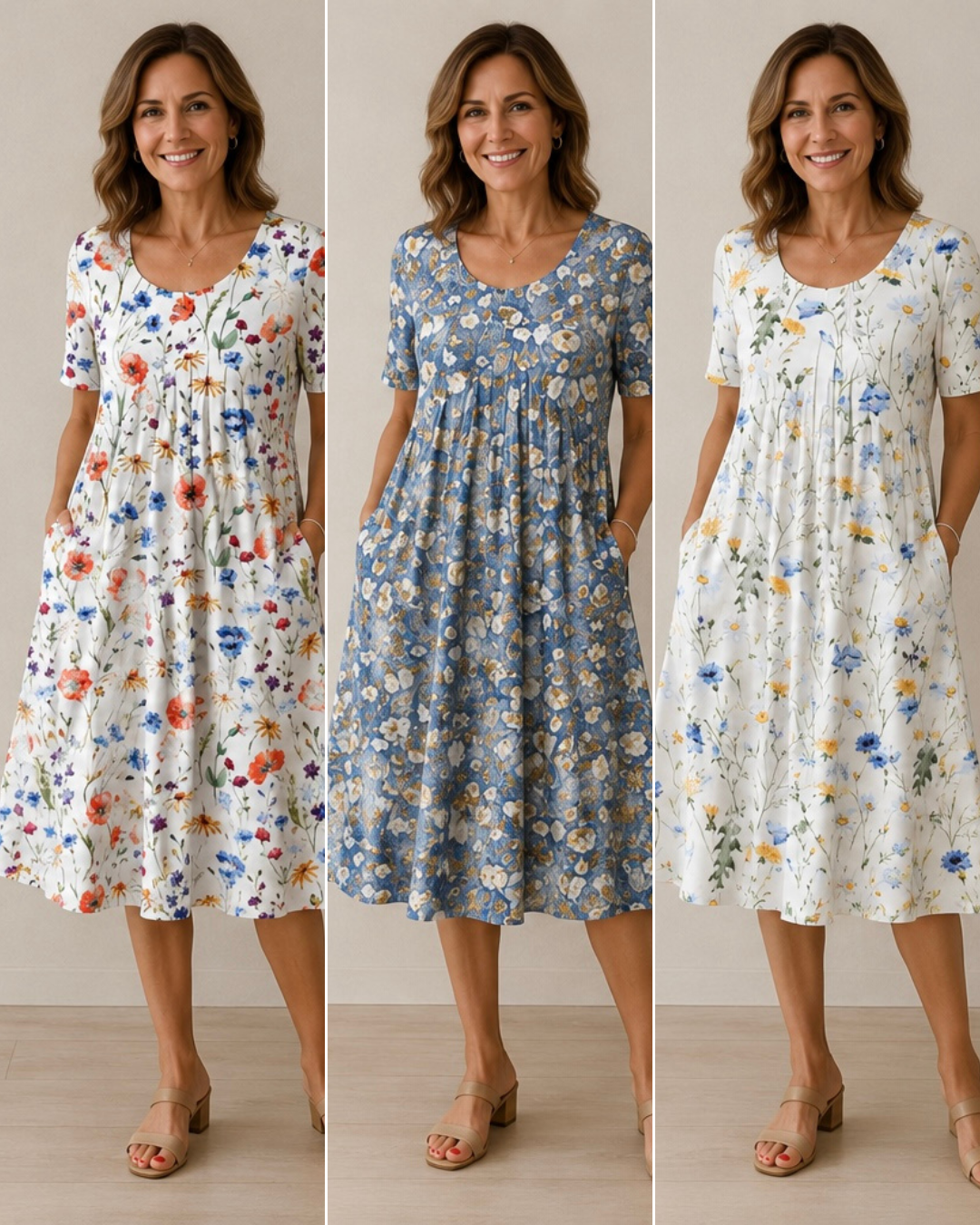 Ailith - Vestido drapeado de tacto suave