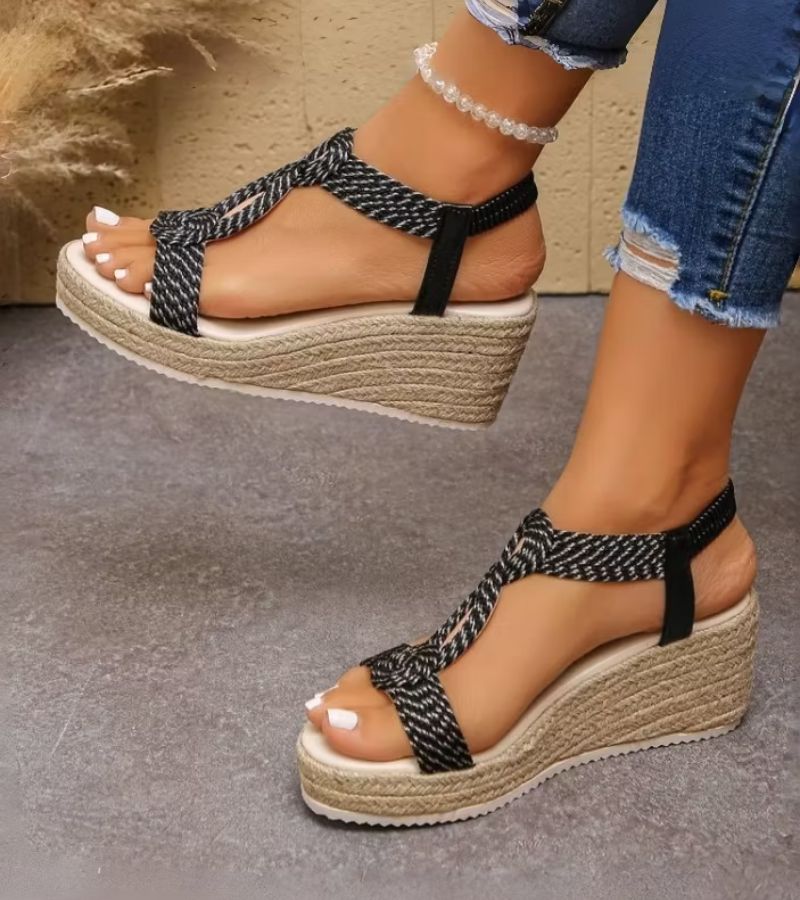 Damarisse - Sandalias de cuña premium