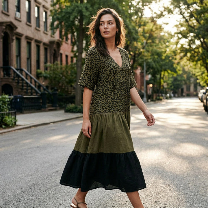 Catrina - Vestido largo boho ultraligero con volantes