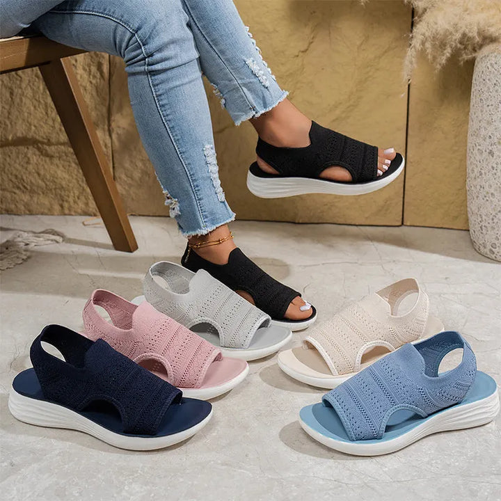 Aerin - Sandalias de plataforma acolchadas