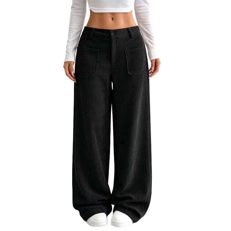 Eithne - Pantalón de pernera ancha de tacto suave