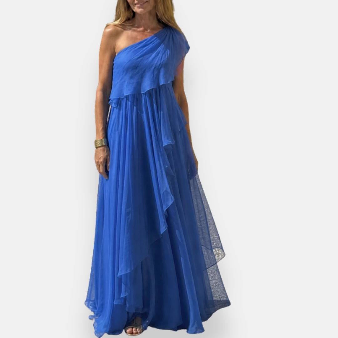Heloisia - Vestido de noche de un solo hombro de lujo