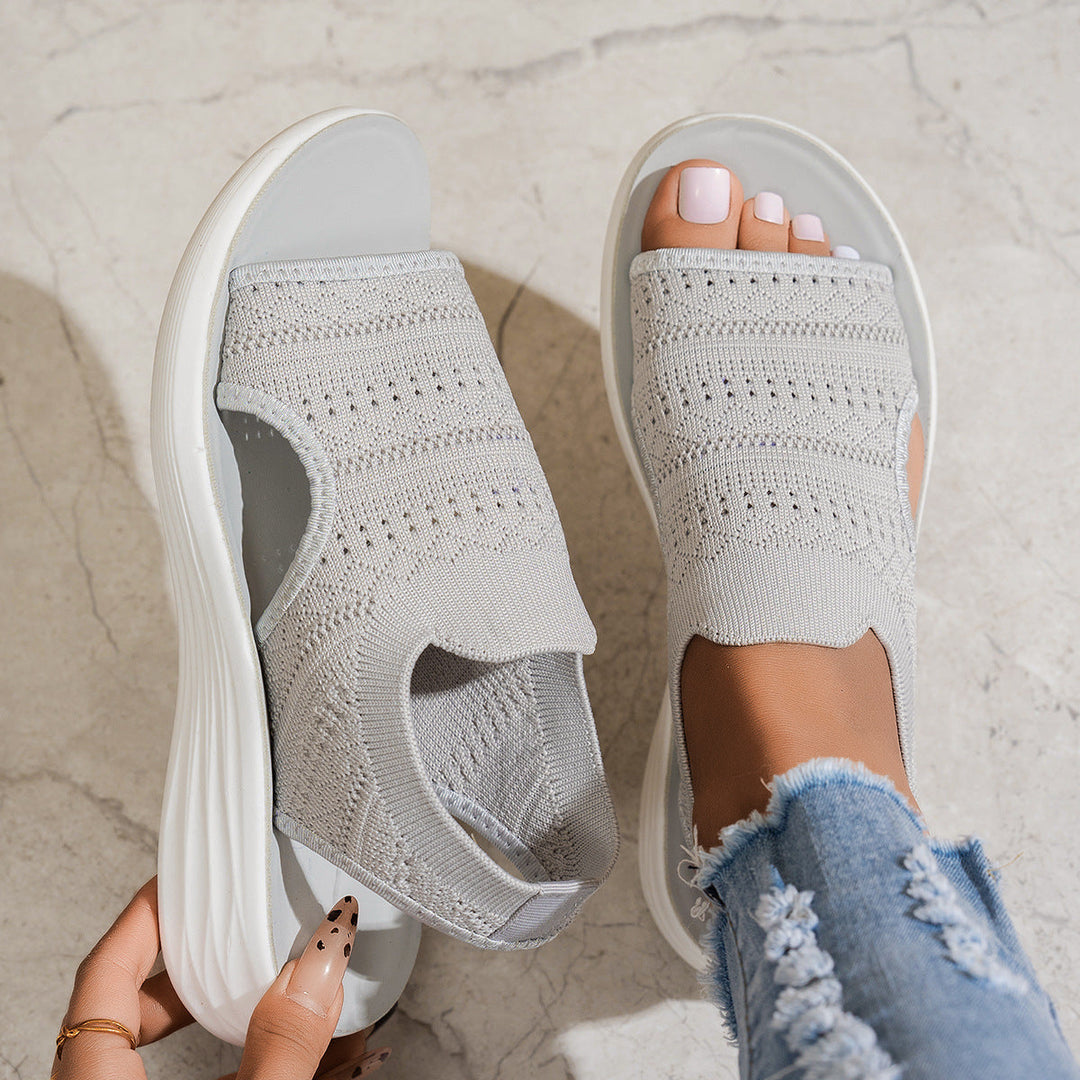 Aerin - Sandalias de plataforma acolchadas
