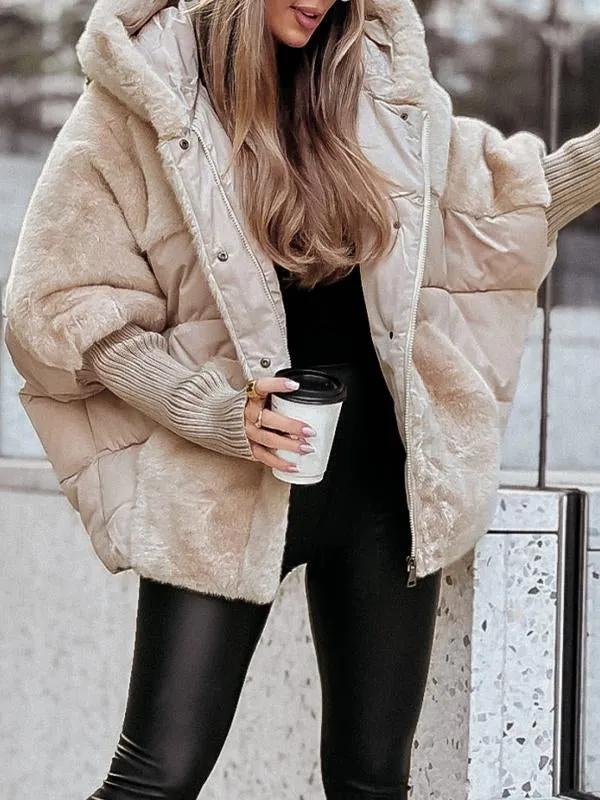 Audra - Chaqueta acolchada de invierno con capucha