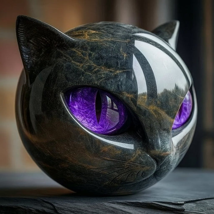 Bellanora - Ornamento escultórico en forma de cabeza de gato