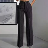Blyss - Pantalón de pernera ancha con rayas elegantes