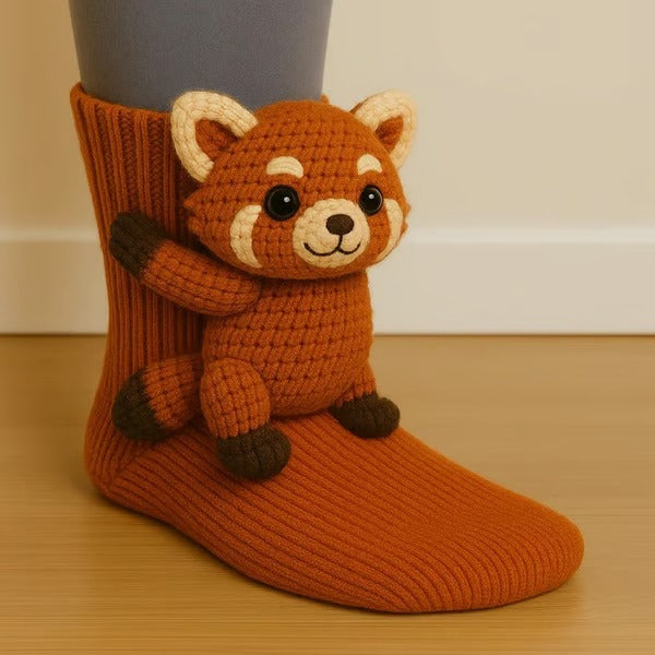 Chiara - Calcetines tejidos con estampado animal