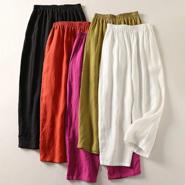 Giselora - Pantalón fluido de lino