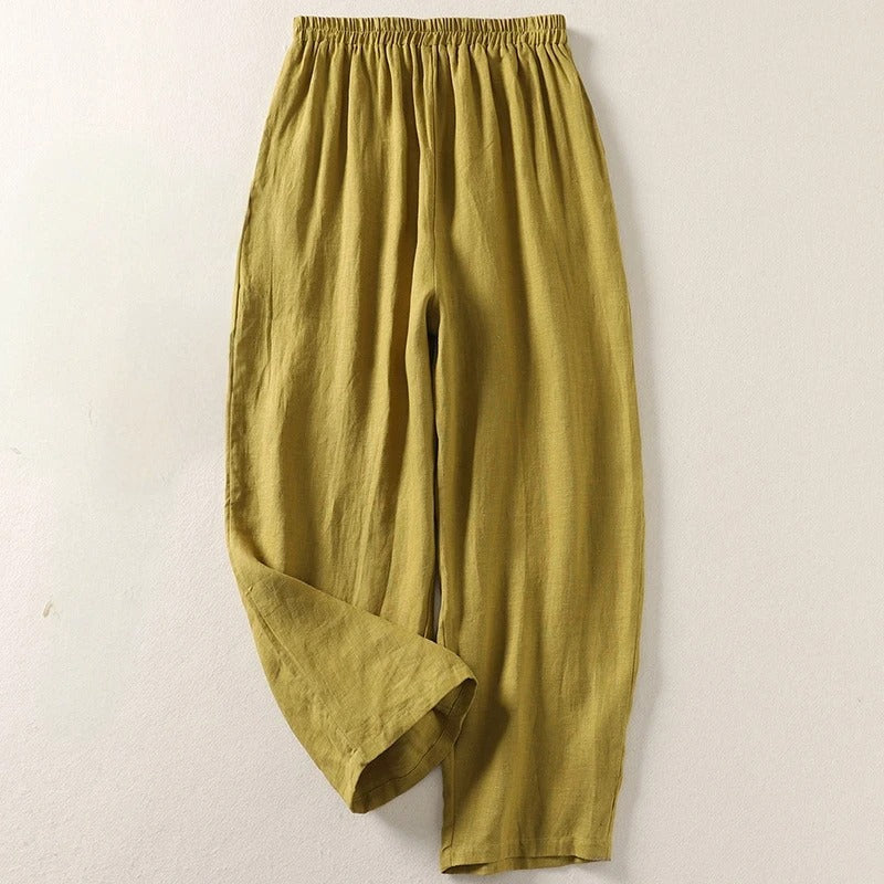 Giselora - Pantalón fluido de lino