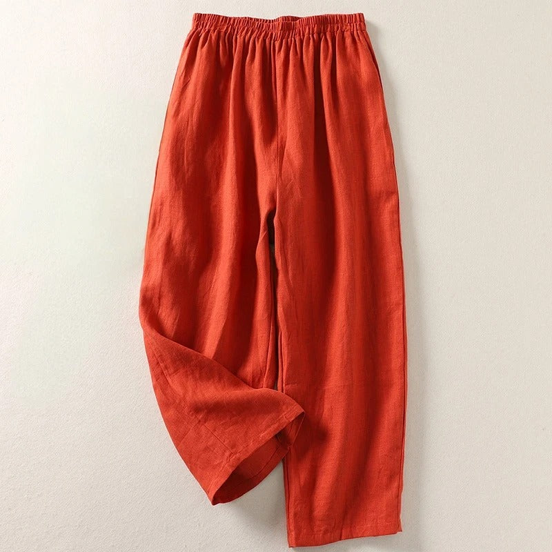 Giselora - Pantalón fluido de lino