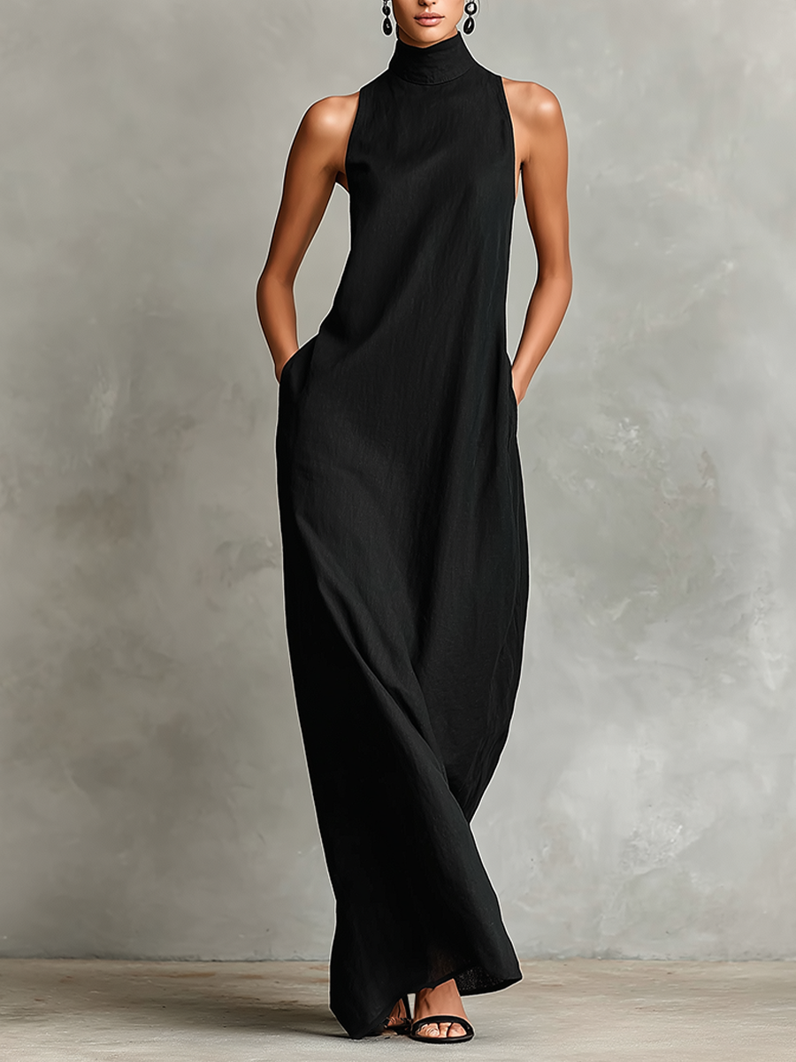 Adelaida - Vestido largo de lino ligero