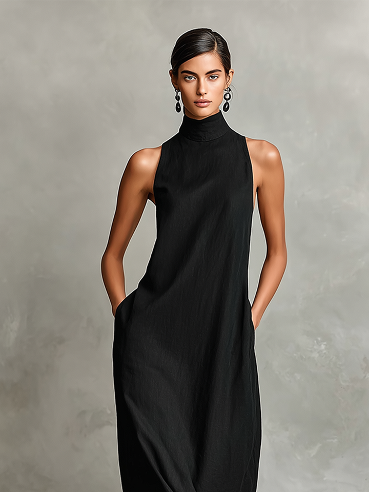 Adelaida - Vestido largo de lino ligero