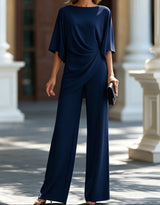 Iona - Conjunto de pantalón fluido de pierna ancha