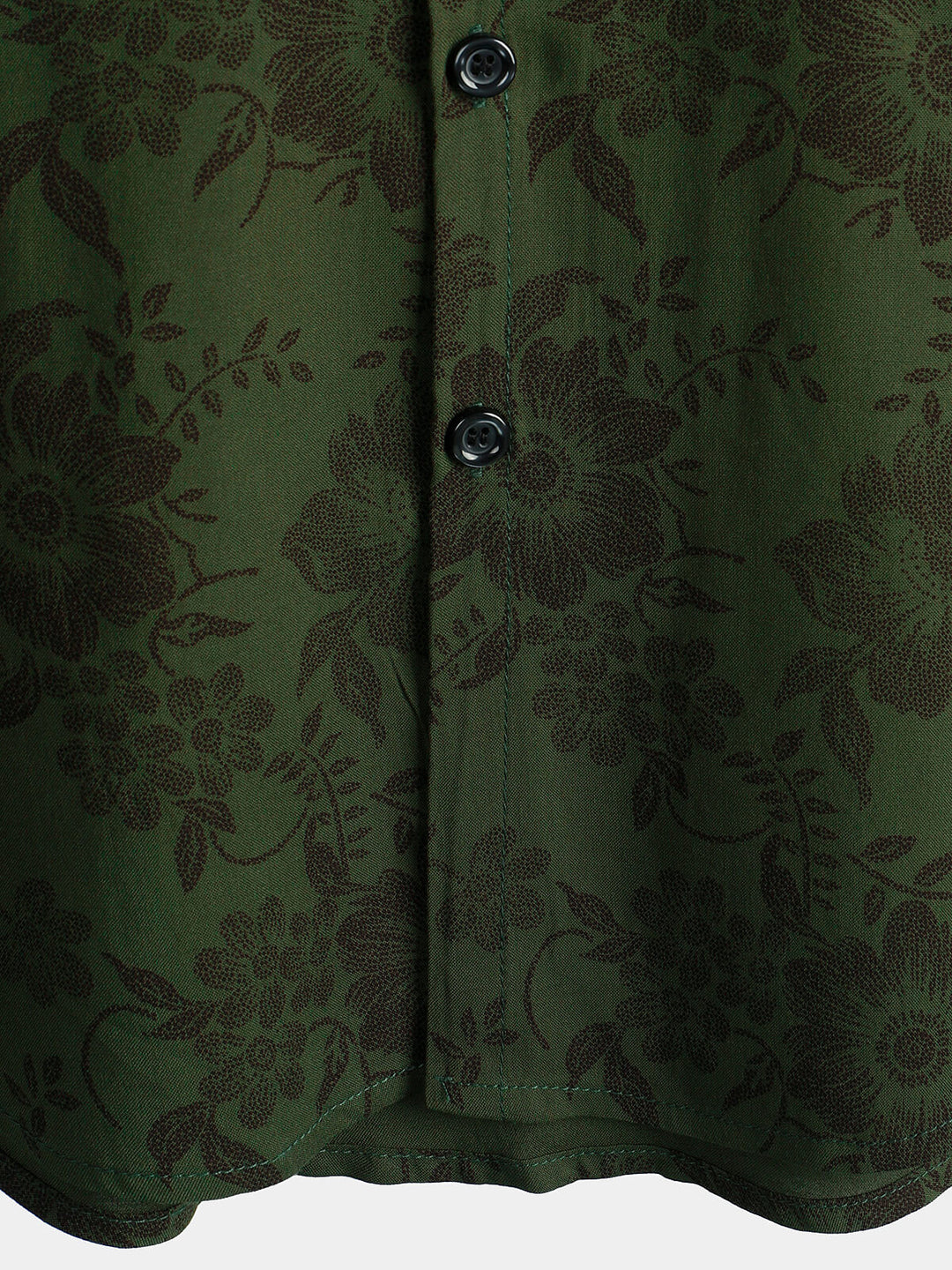 Leoric - Camisa ligera de manga corta con estampado floral