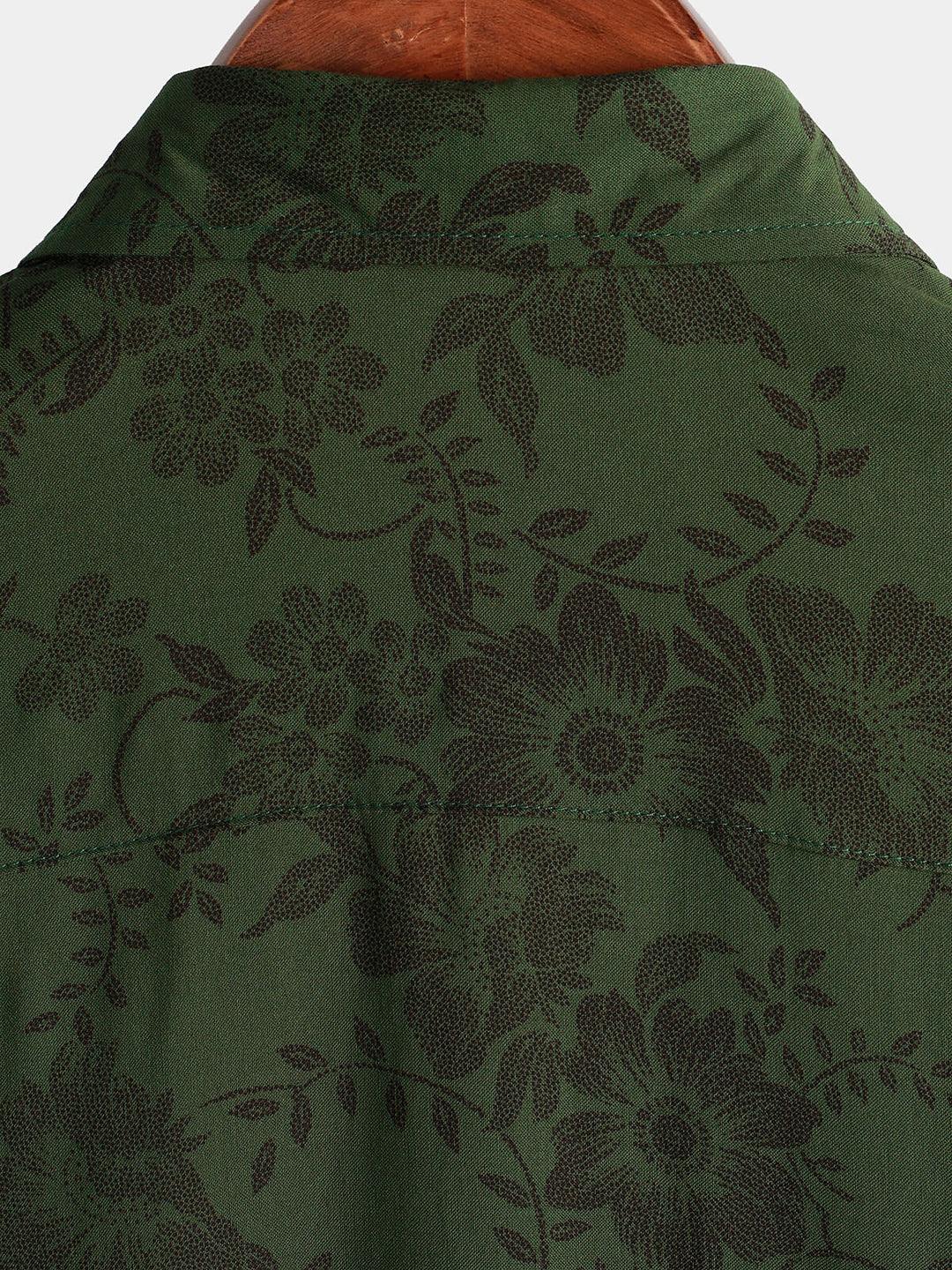 Leoric - Camisa ligera de manga corta con estampado floral