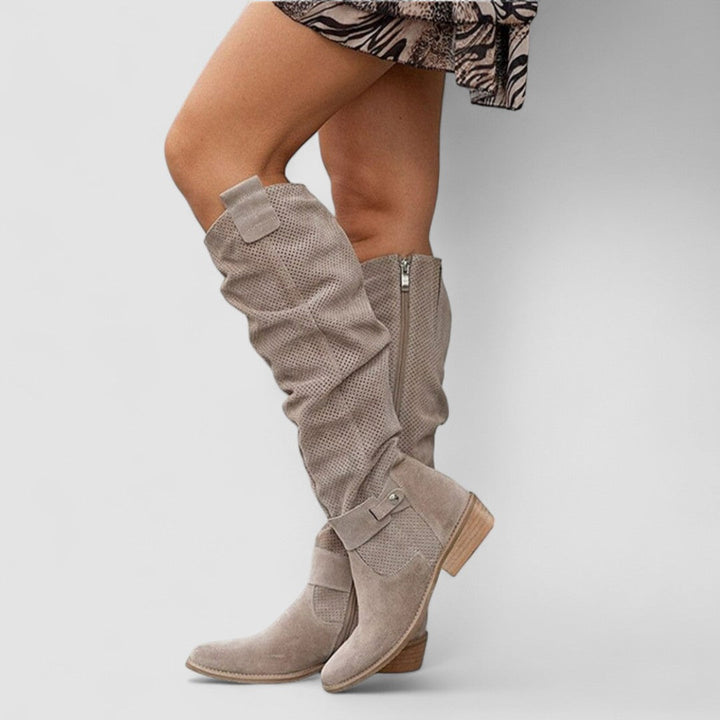 Amira - Botines cowboy acolchados