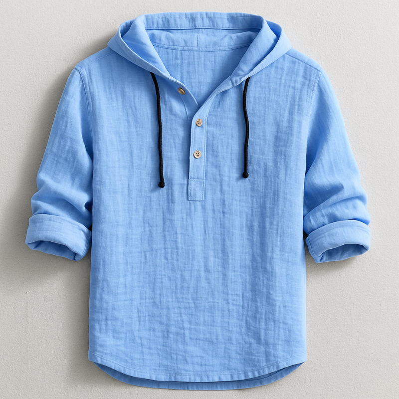 Daelor - Camisa con capucha de tacto suave