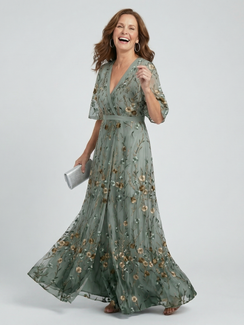 Liorisse - Vestido midi halter ligero