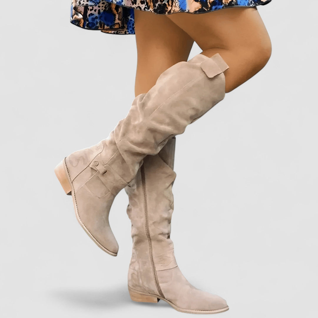 Mirellora - Botas cowboy de ajuste cómodo