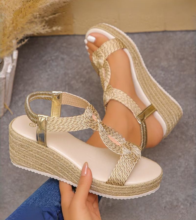 Damarisse - Sandalias de cuña premium