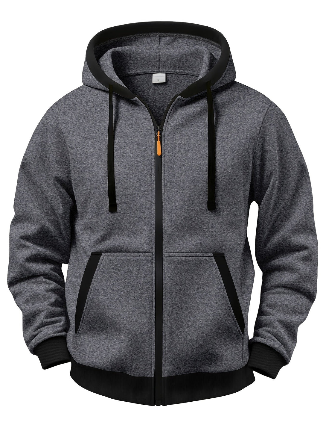 Brenner - Chaqueta con capucha y cremallera de tacto suave