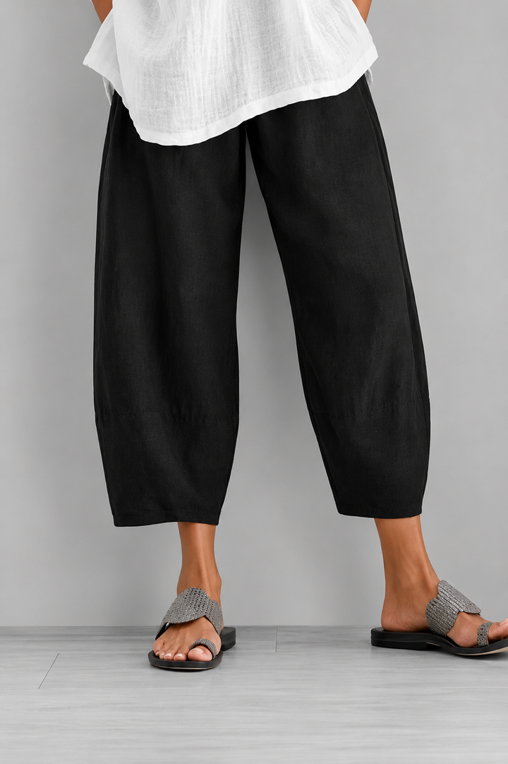 Eulorine - Pantalón de pernera ancha de tacto suave