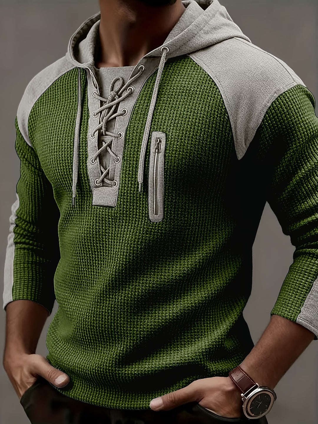 Ashcombe - Sudadera de canalé abrigada