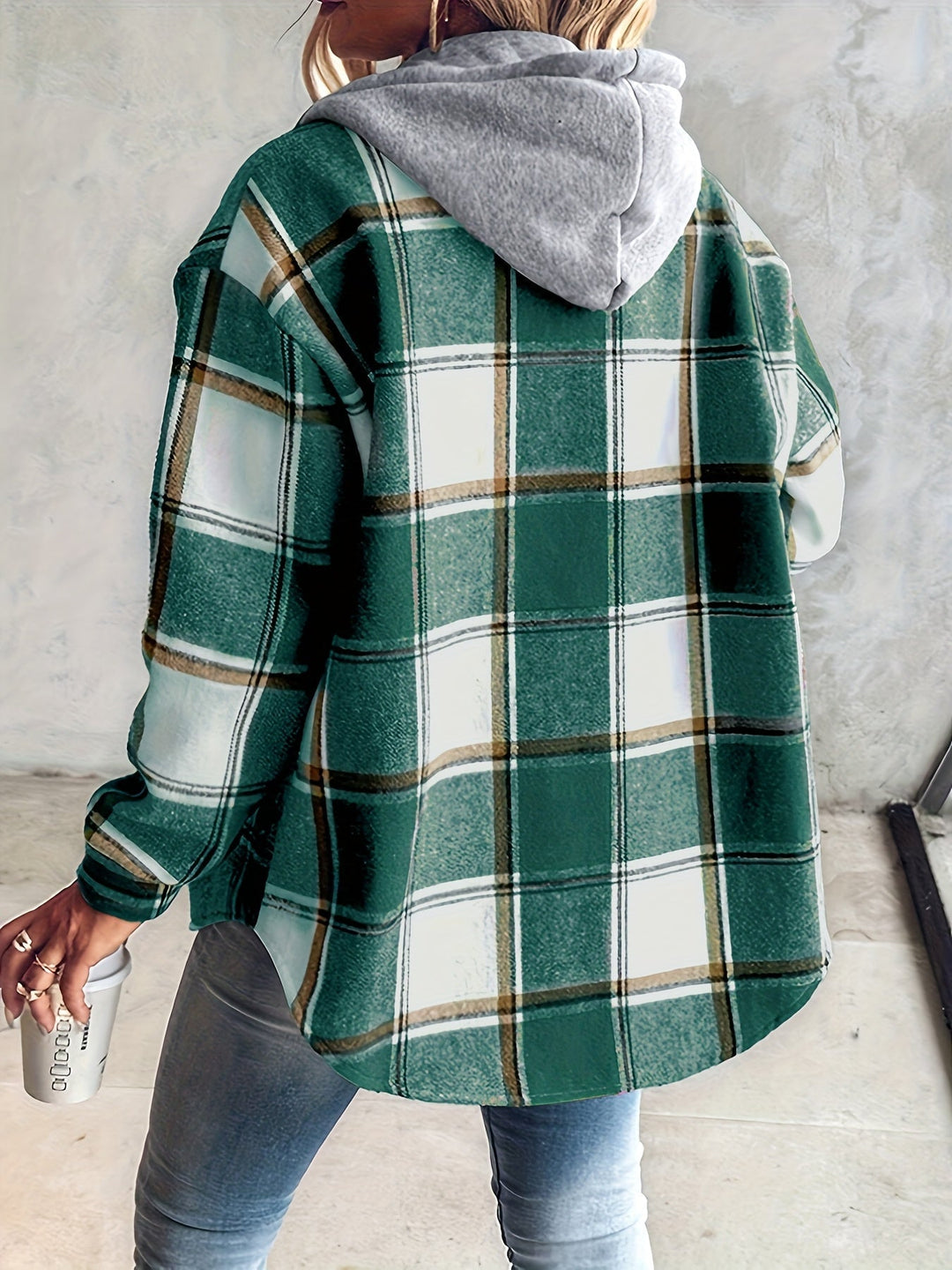 Genevessa - Chaqueta con capucha de tacto suave