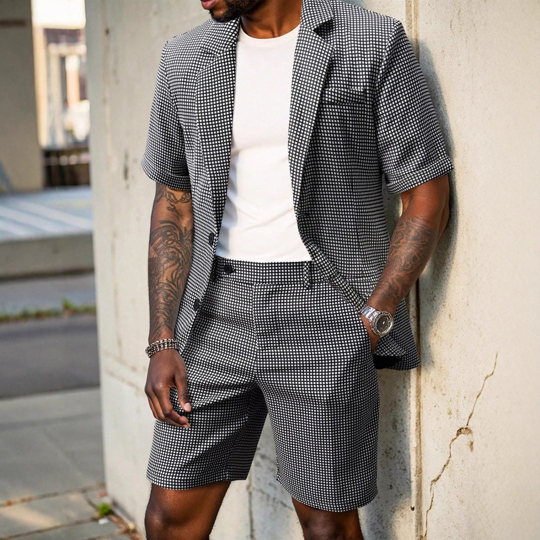 Rufus - Conjunto sastre a cuadros de americana y shorts
