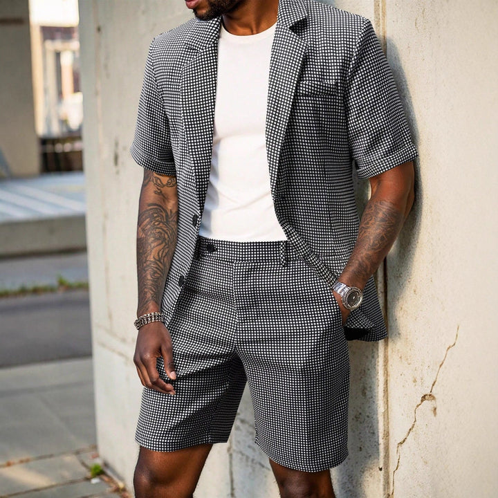 Rufus - Conjunto sastre a cuadros de americana y shorts