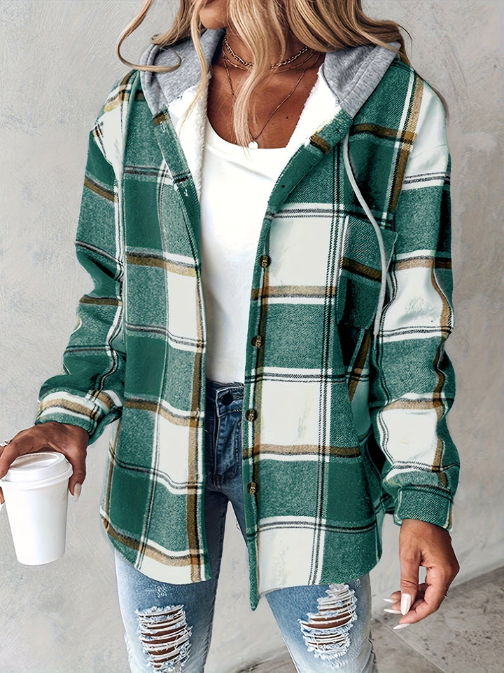 Genevessa - Chaqueta con capucha de tacto suave