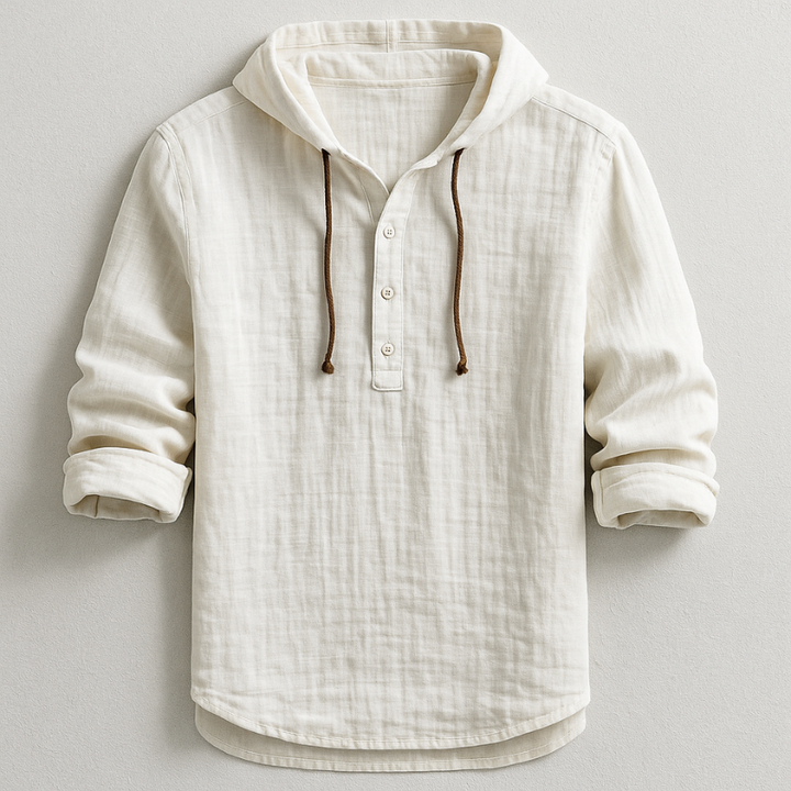 Daelor - Camisa con capucha de tacto suave