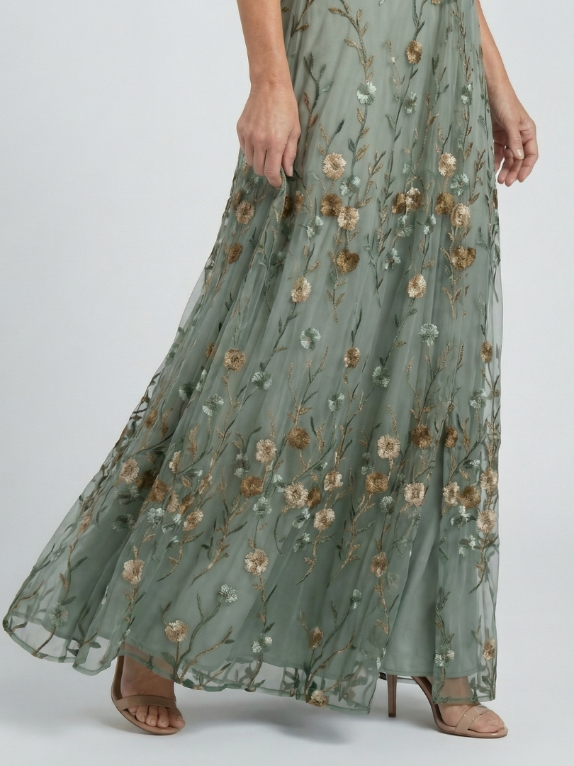 Liorisse - Vestido midi halter ligero
