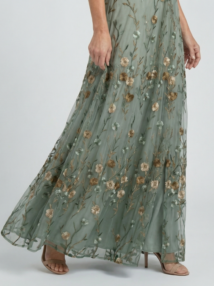 Liorisse - Vestido midi halter ligero
